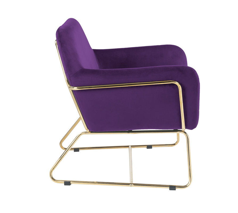Keira - Accent Chair With Metal Base