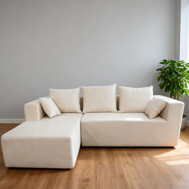 Modular Corner Sofa With Soft Fabric