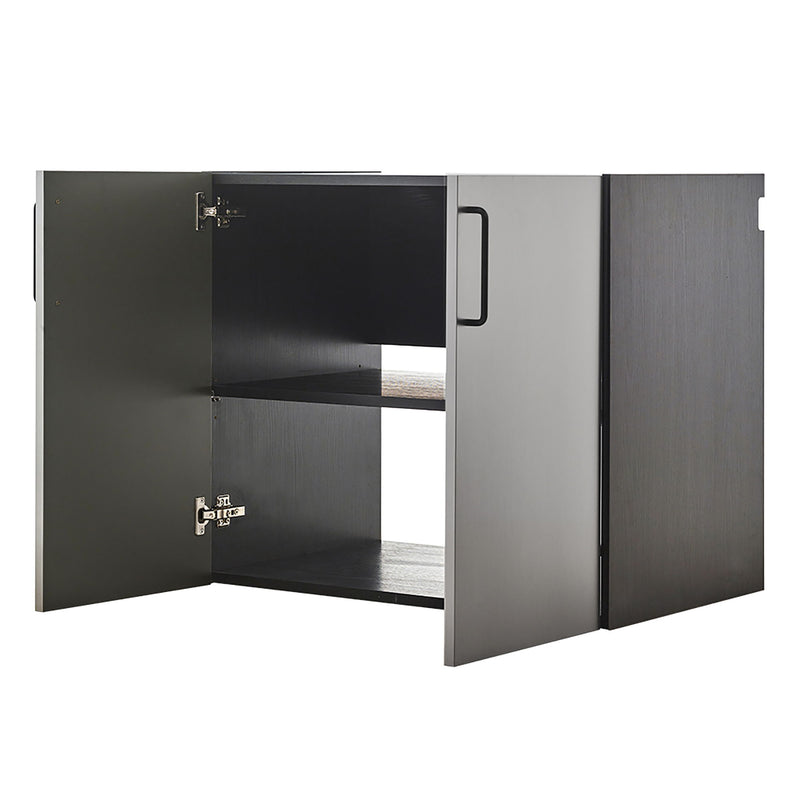 Astro Series - Wall Mounted Base Door Storage Cabinet - Metallic Gray