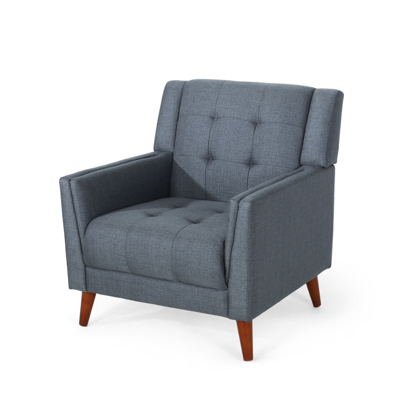 Luminaesque - Fabric Upholstered Armchair With Tufted Back