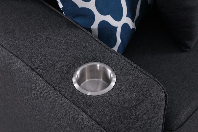 Cooper - Beautiful Sofa With Cupholder