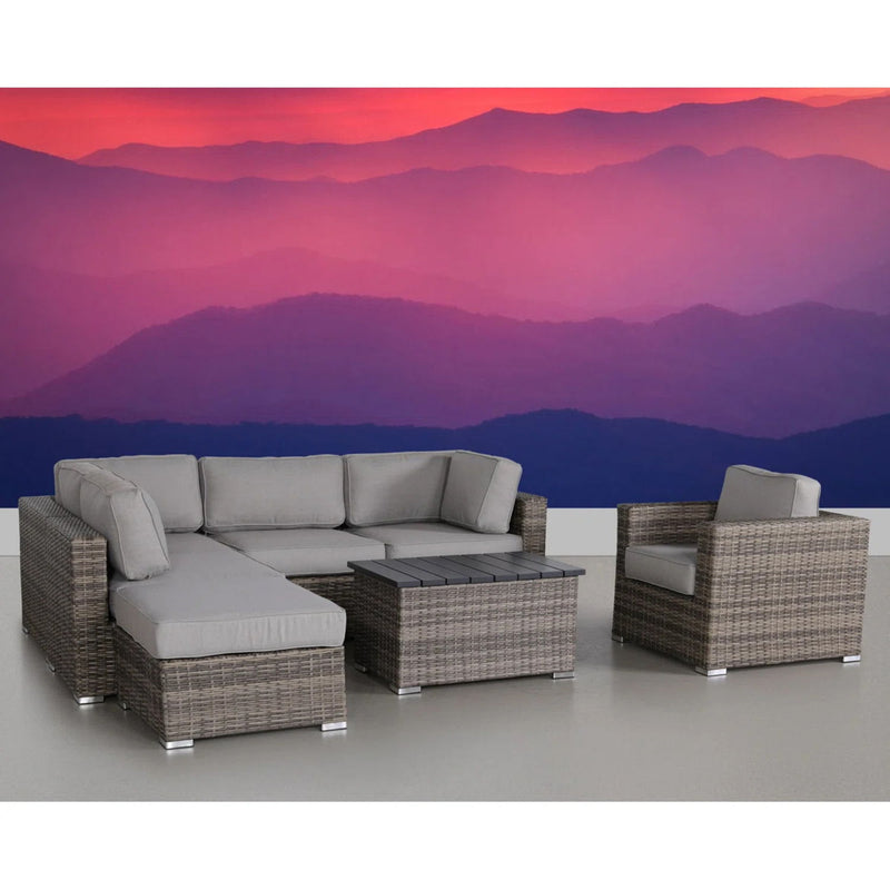 Stylish Entertainment Sectional Set, Outdoor Living