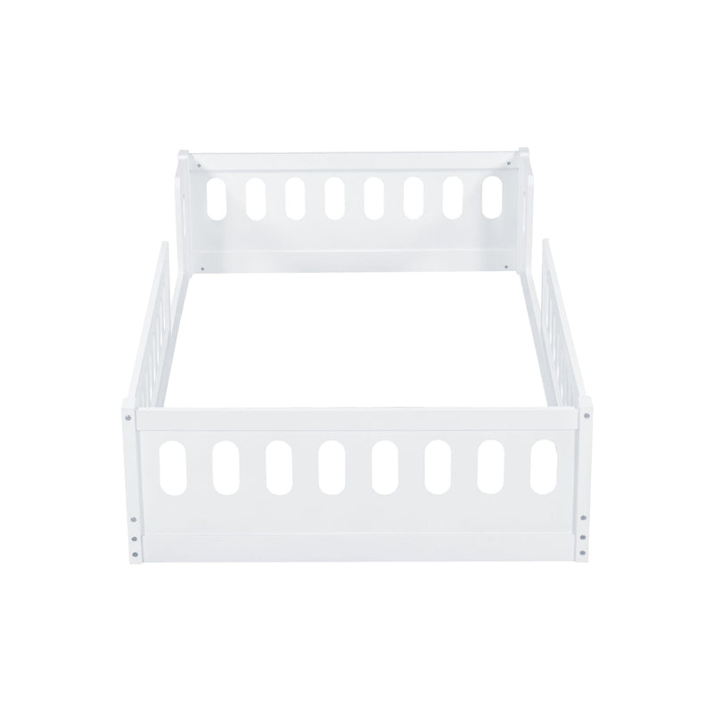 Platform Bed With Guardrail