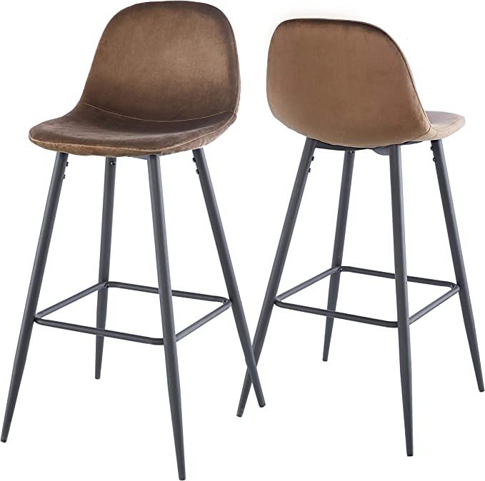 Barstool With Back (Set of 2)