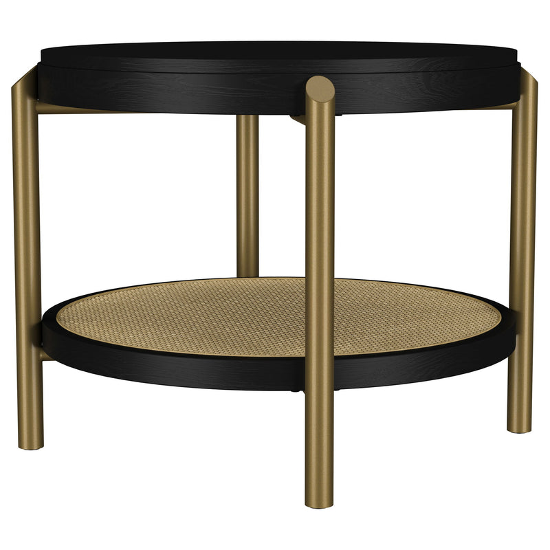 Benson - Round Table With Storage Shelf