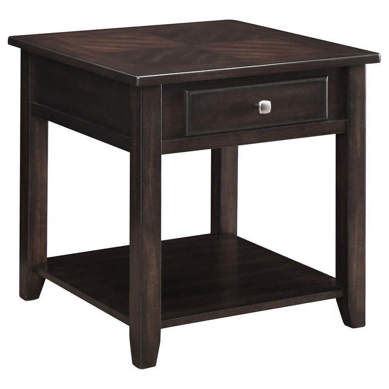 1 Shelf End Table - Brown