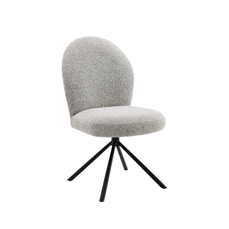 Side Chair With Swivel (Set of 2) - Gray