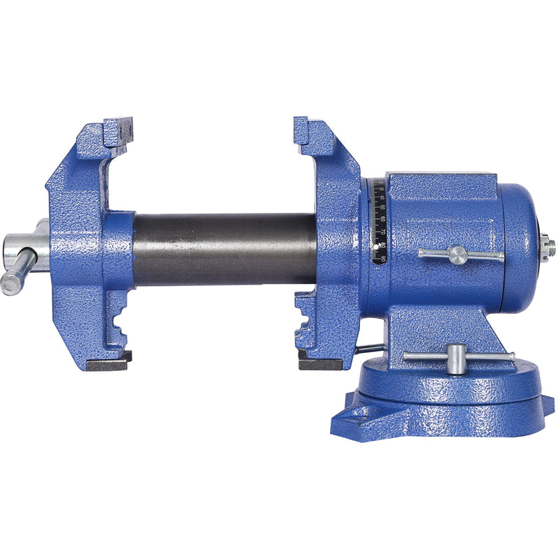 Heavy Duty 5" Multi Jaw Rotating Bench Vise With 360 Degree Swivel Base And Head