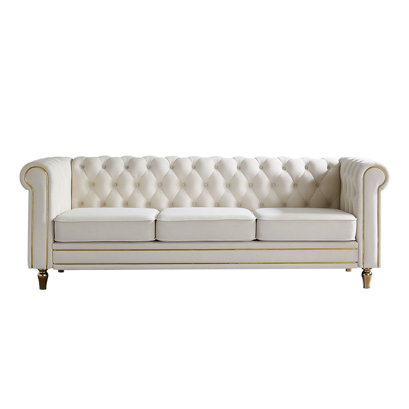 Chesterfield - Sofa 84.65" For Living Room