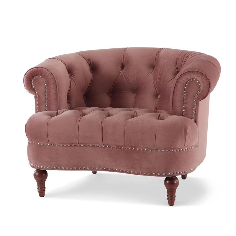 La Rosa - Victorian Tufted Upholstered Accent Chair