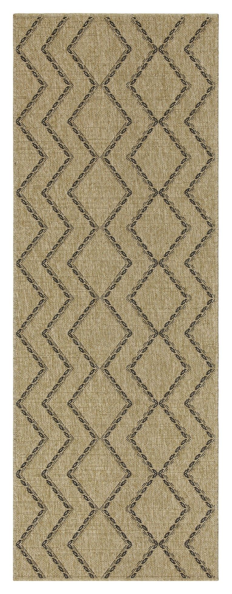 Earth - 5'3" X 7'3" Indoor, Outdoor Area Rug - Black, Natural