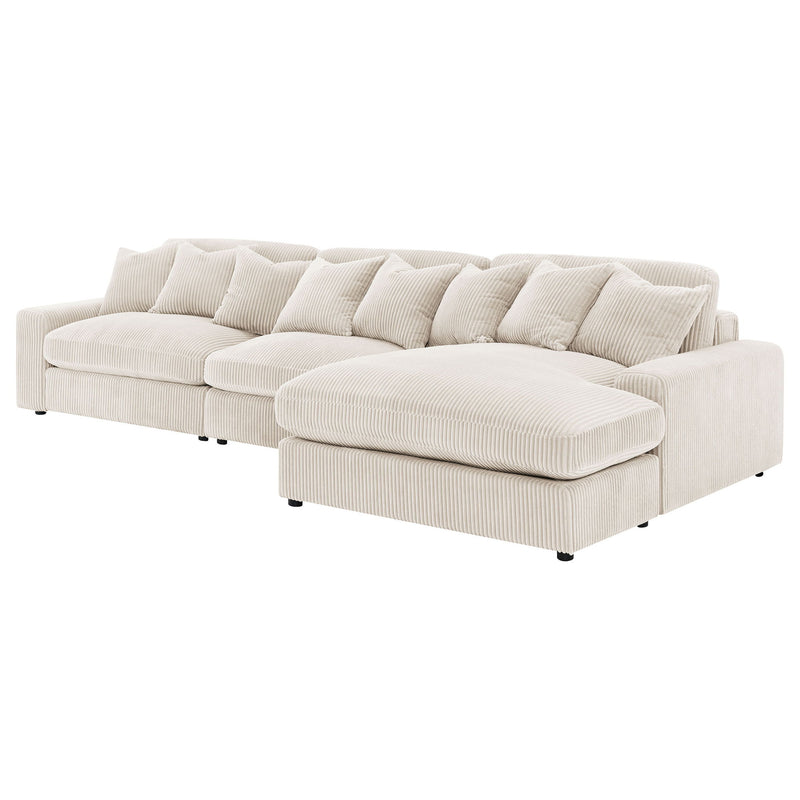 Cassidy - Upholstered Sectional Sofa With Reversible Cushions