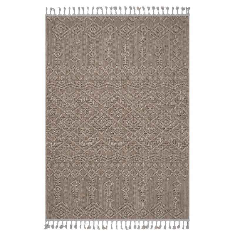 Guros - 6' X 9' Traditional Indoor / Outdoor Area Rug - Natural