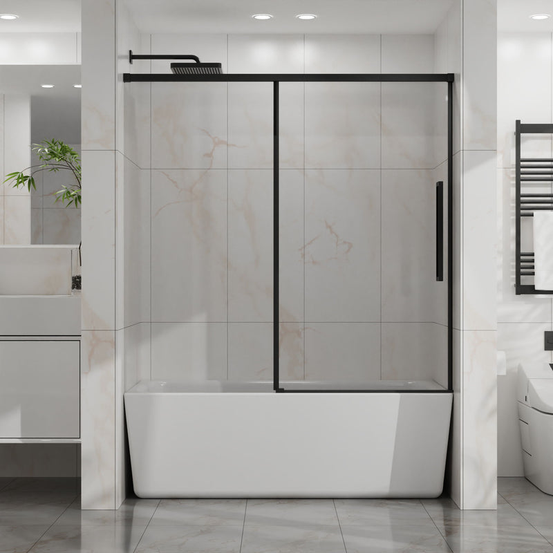 Semi Frameless Tub Sliding Shower Door