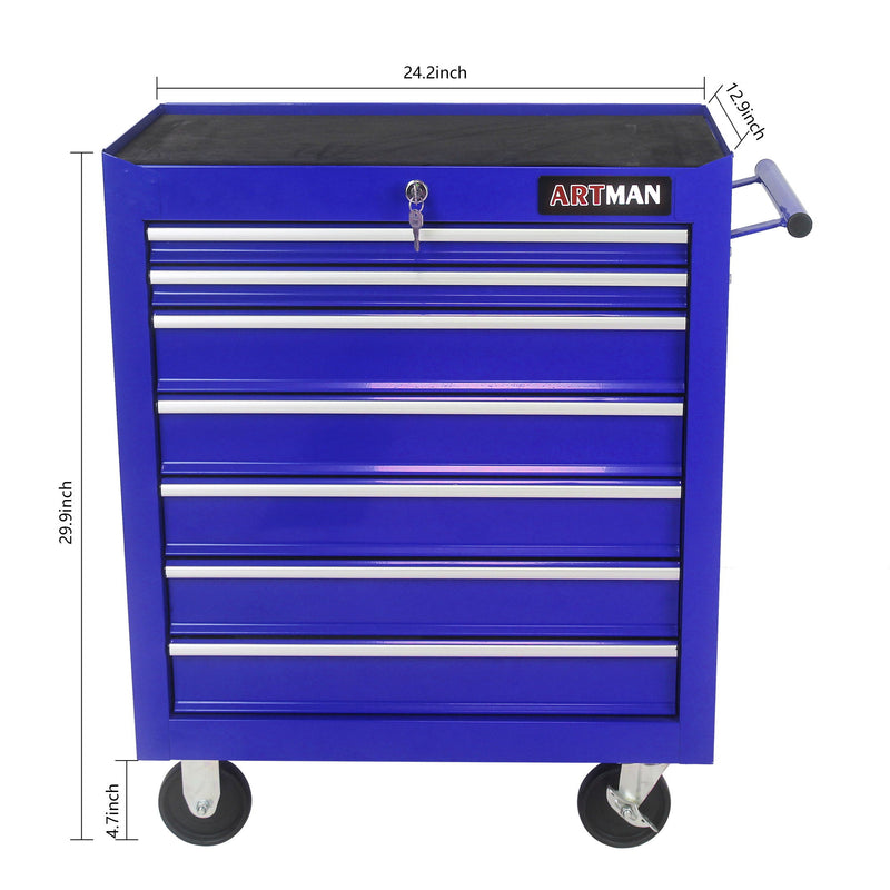 Multifunctional Tool Cart With Wheels And Drawers