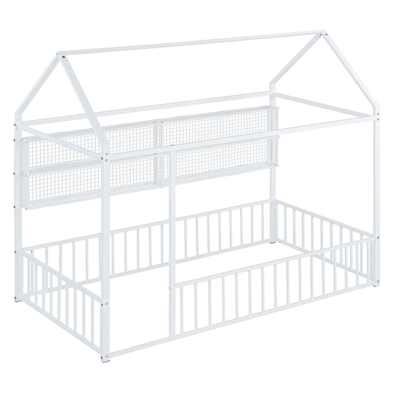 House Frame With Fence And Shelves