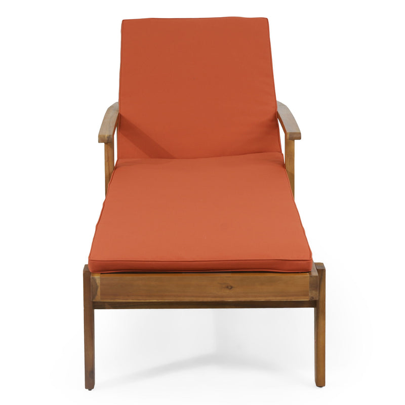 Jason - Chaise Lounge Adjustable Acacia Wood Outdoor Furniture