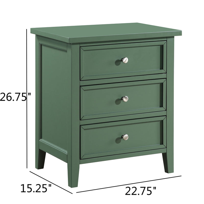 Luca - 3 Drawer Nightstand