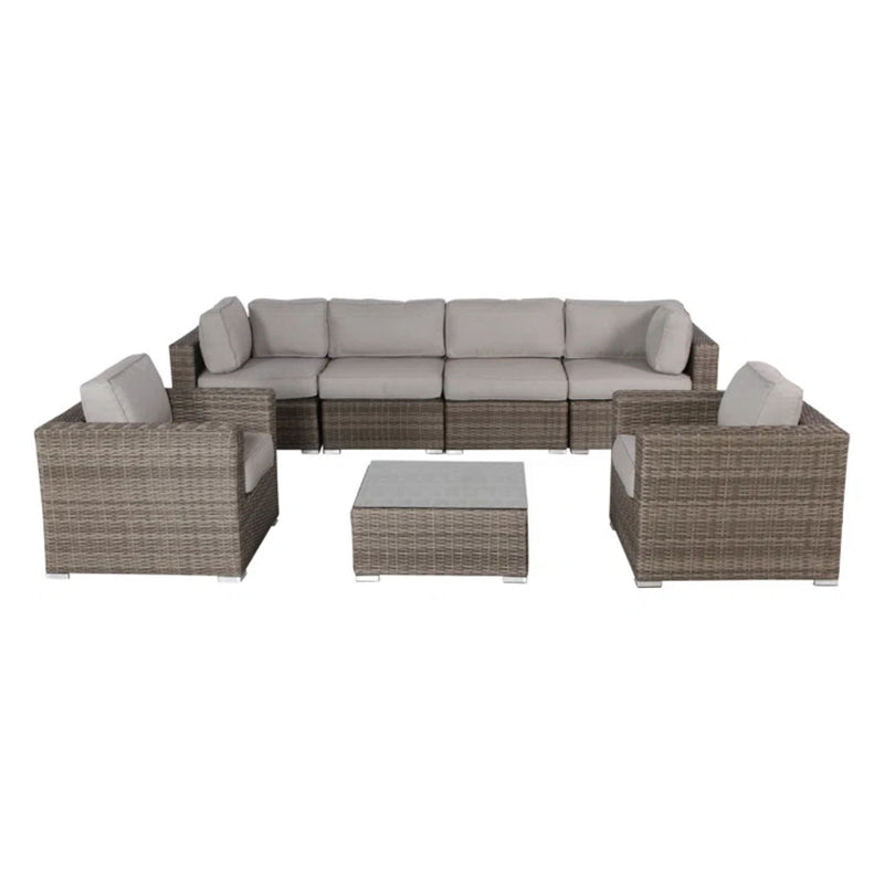 Stylish Entertainment Sectional Set, Outdoor Living