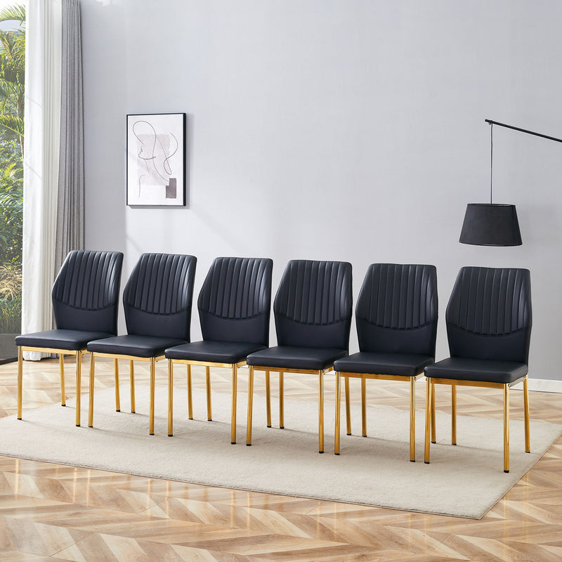 Luxury Simple Chair With Metal Leg