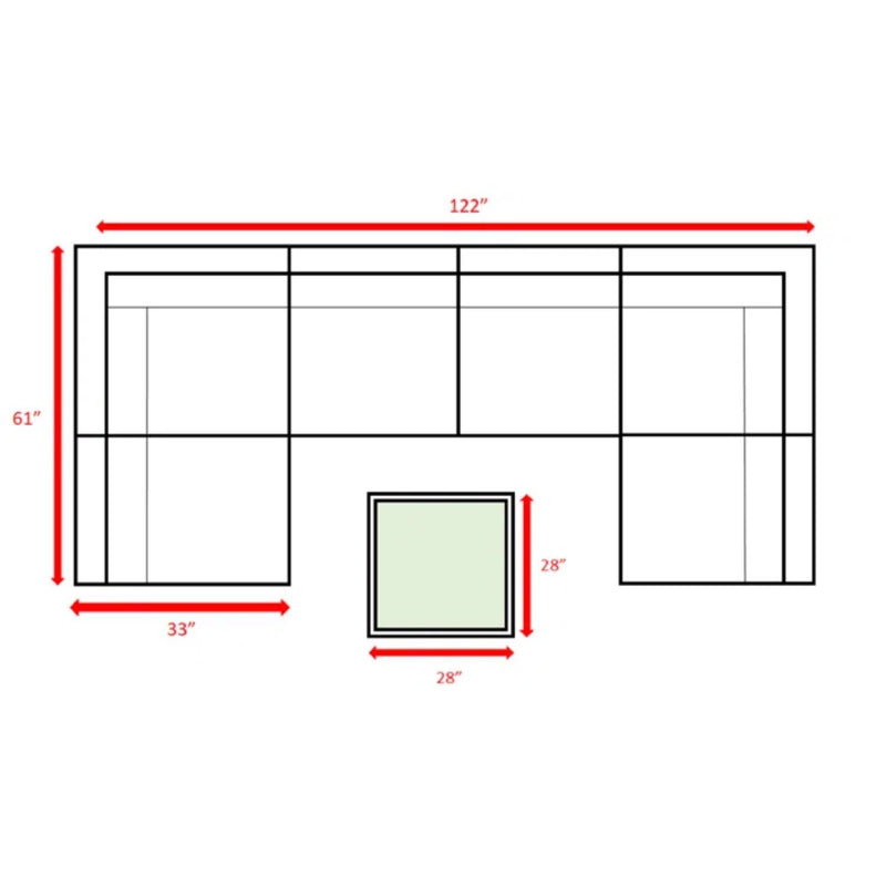 Seating Set With Cushions Handcrafted Wicker Design