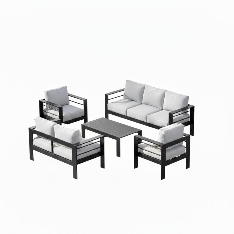 Outdoor Patio Set, All-Weather With Thick Cushions