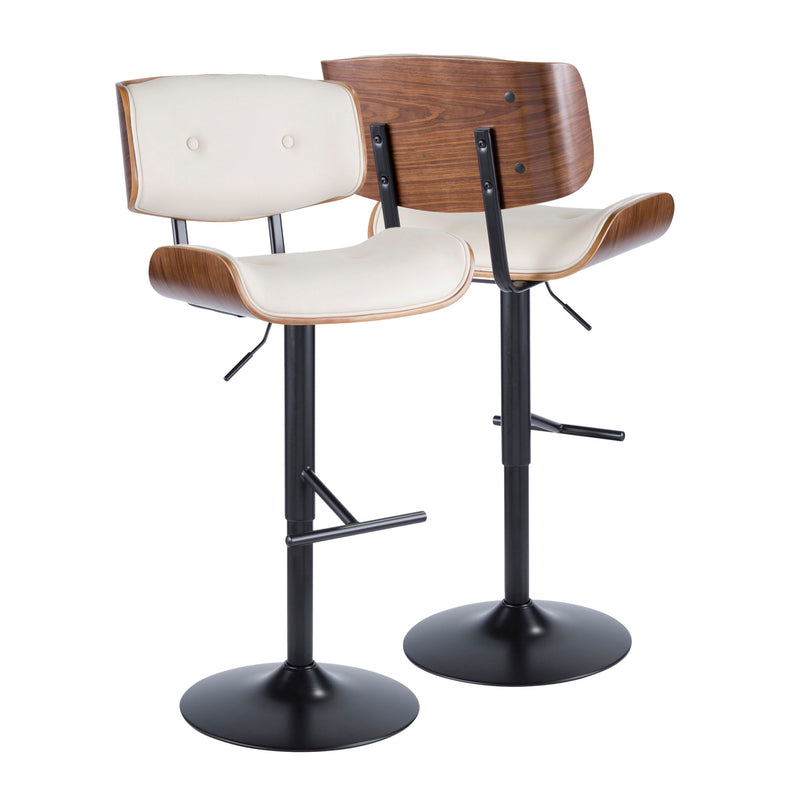 Lombardi - Mid Century Modern Adjustable Barstool