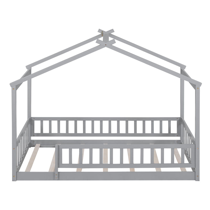 Bed House Bed Frame With Fence