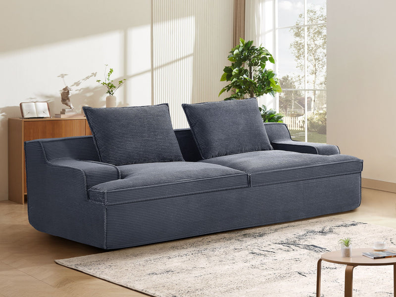 Nimbus - Oversized Full Foam 4 Seater Couch For Living Room Upholstered In Soft, Wide Armrests