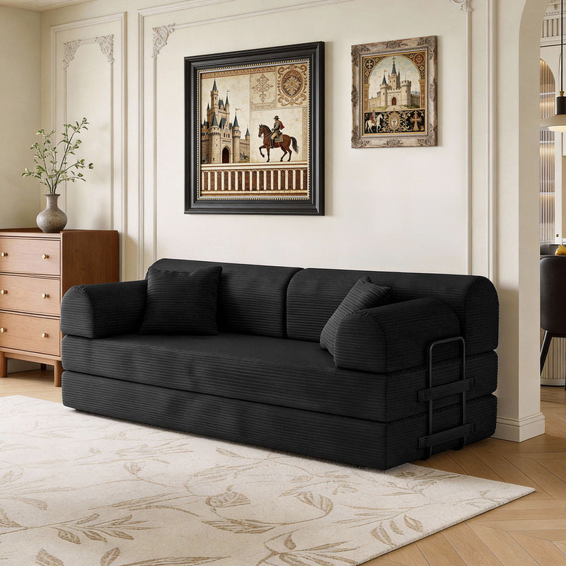 Convertible Sleeper Sofa Bed, Floor Lounge Couch For Living Room