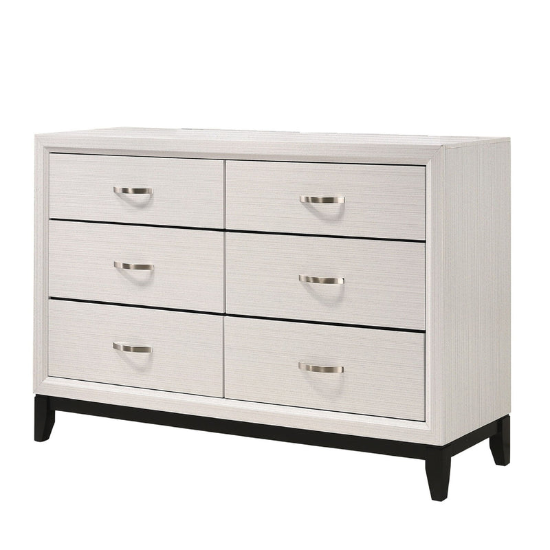 Contemporary 6 Drawer Dresser With Handles