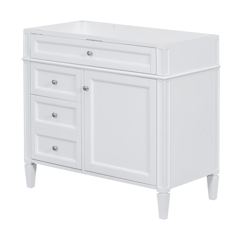 Bathroom Vanity With 2 Drawers And Tip-Out Drawer, Storage Cabinet