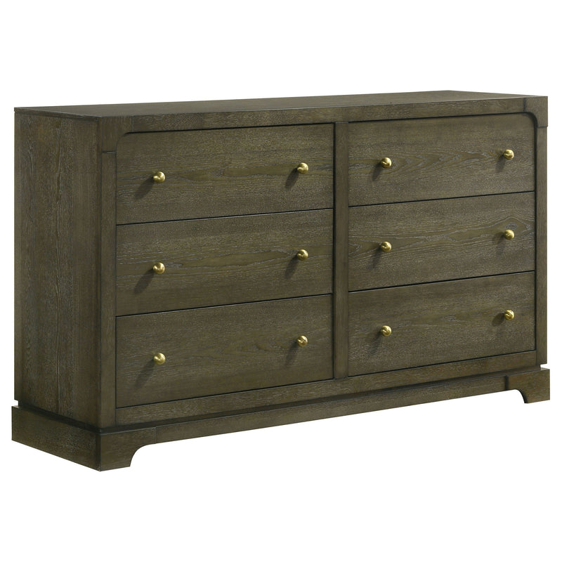 Sundance - 6 Drawer Dresser Cabinet - Dark Brown