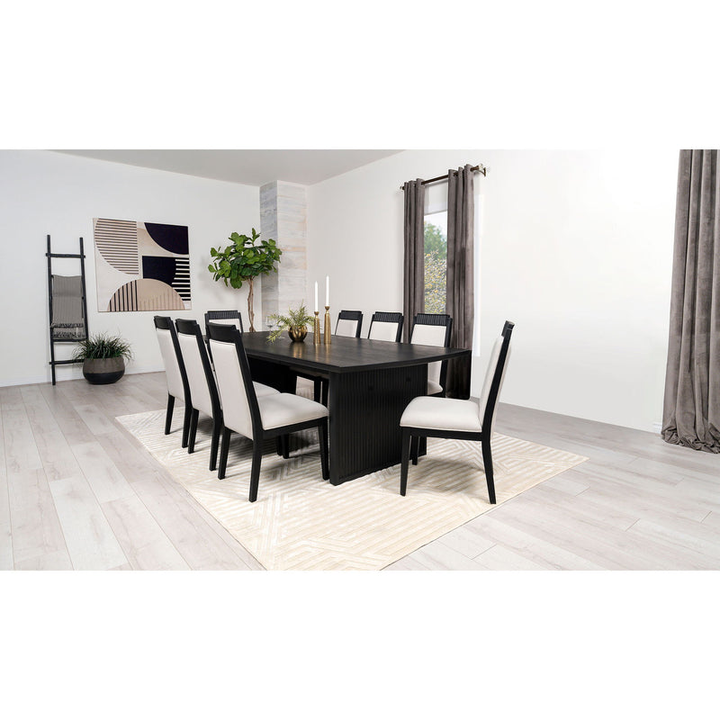 Ennis - 9 Piece Dining Table Set With Chairs - Black
