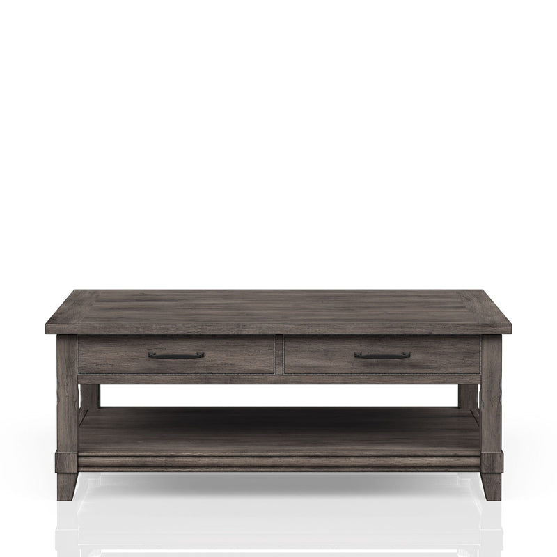 Lift Top Cocktail Table With Casters - Gray