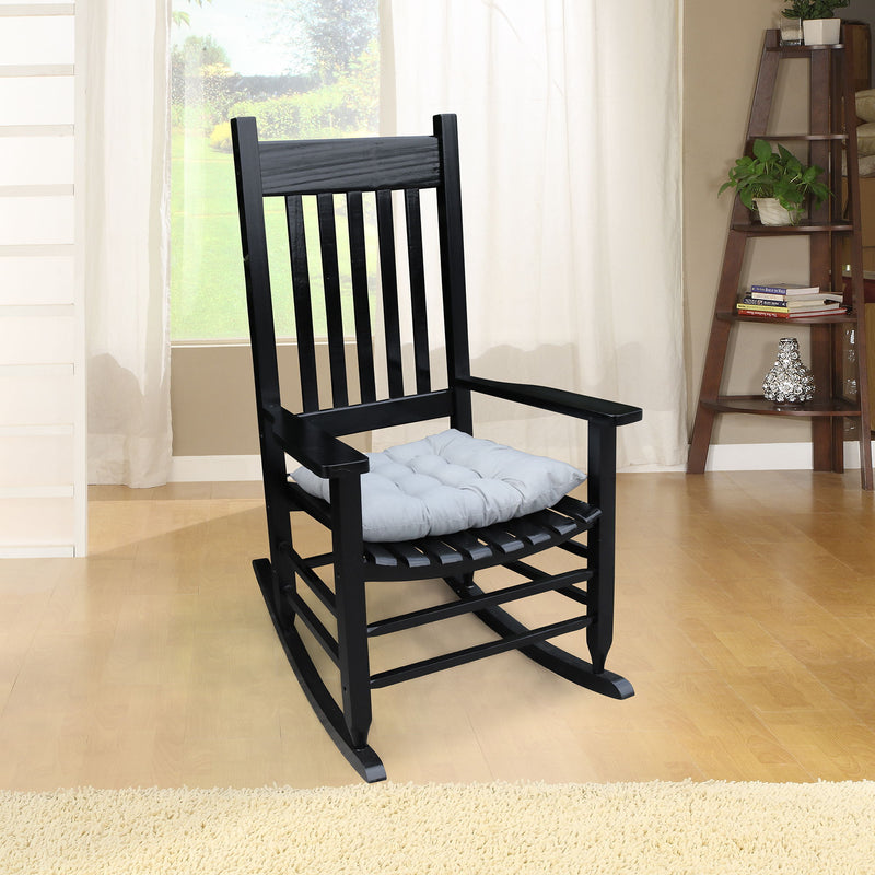 Classic Wooden Porch Rocker Chair Populus Wood Comfortable Design