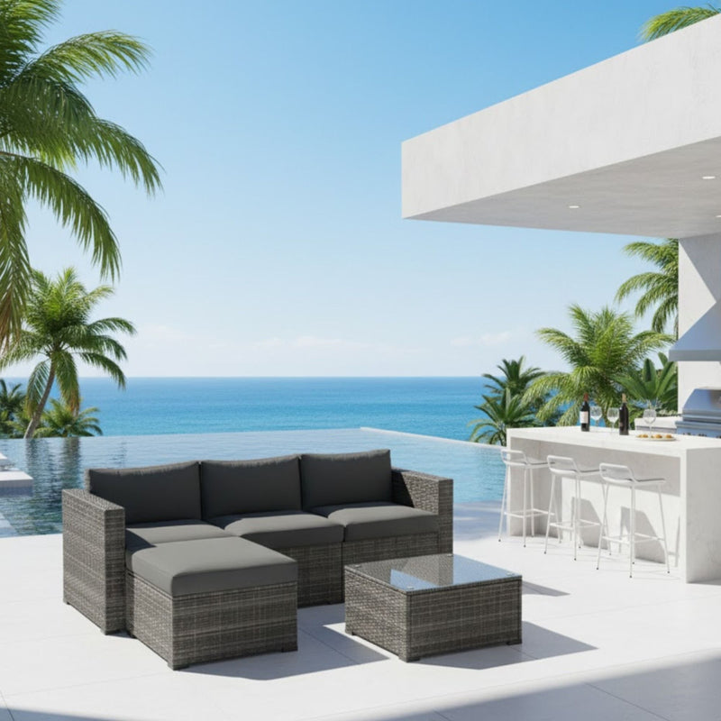 Modern Patio Set With Coffee Table