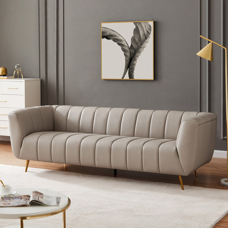Lamattina - Genuine Italian Channel Tufted Sofa