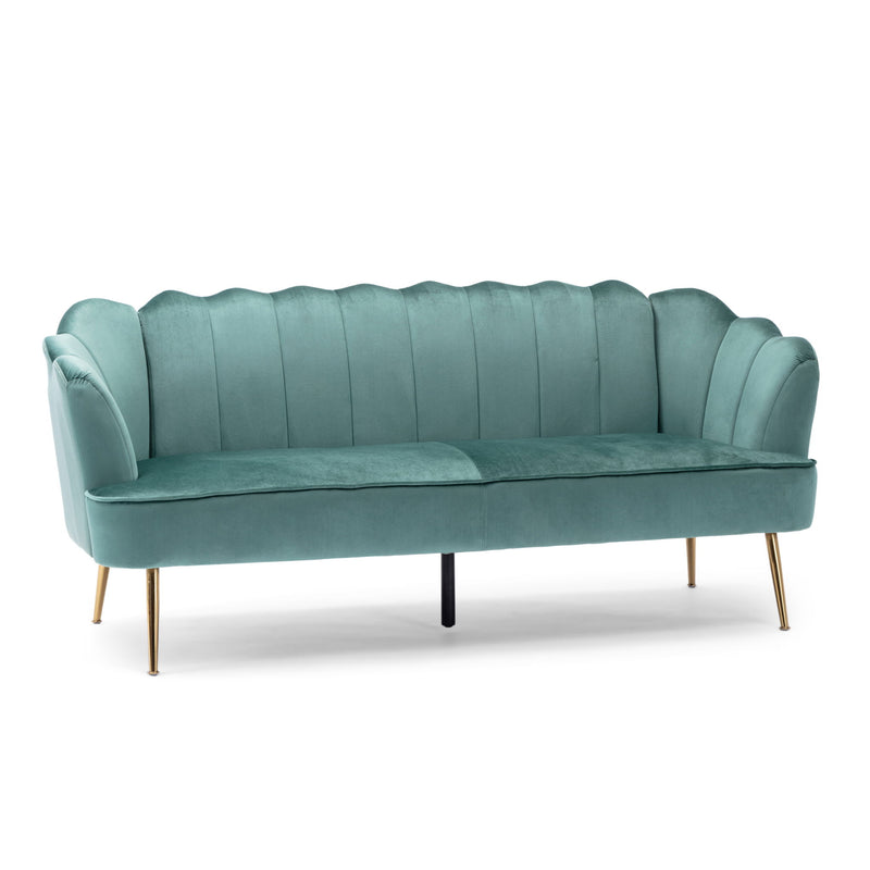 Modern Glam 3 Seater Sofa With Texture