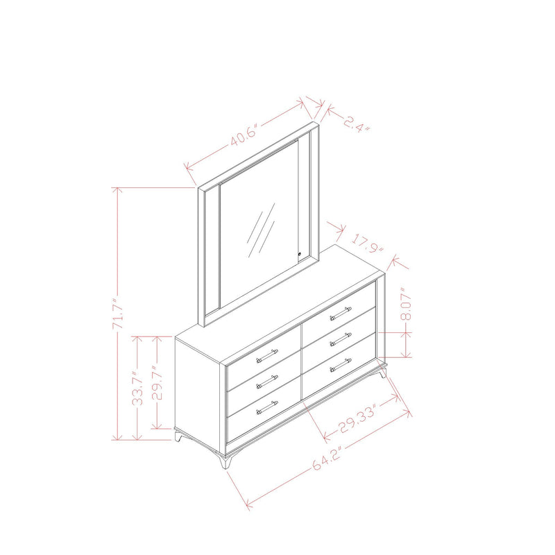 Star - Dresser - White