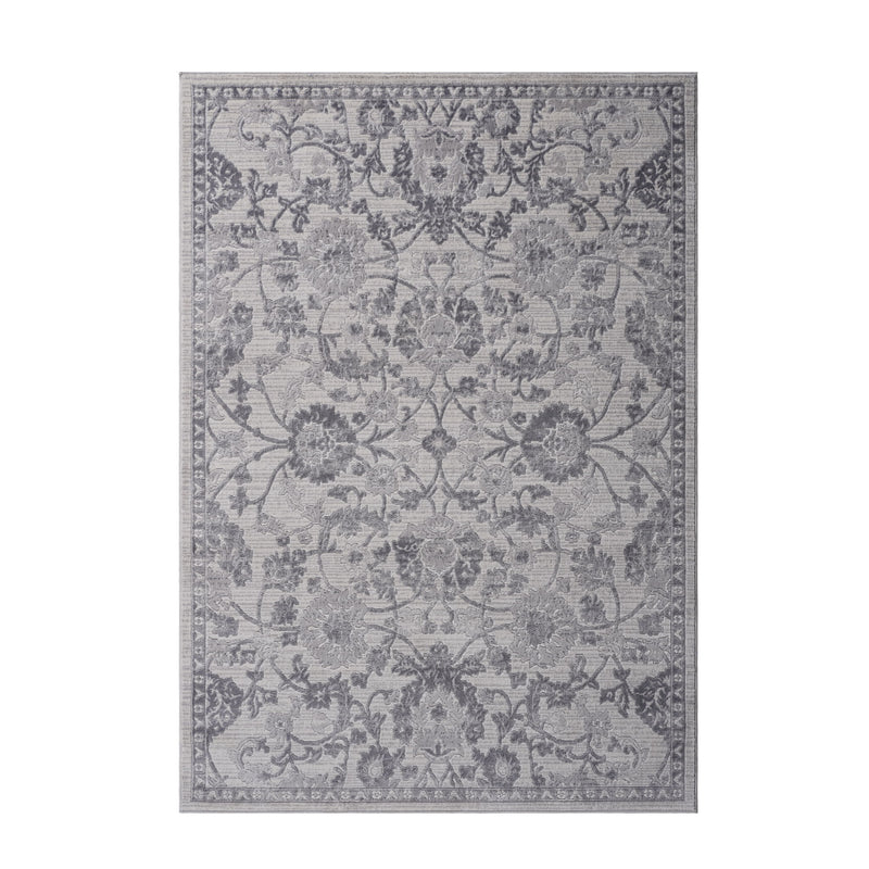Marfi - 6' X 9' Oriental Area Rug - Gray / Silver