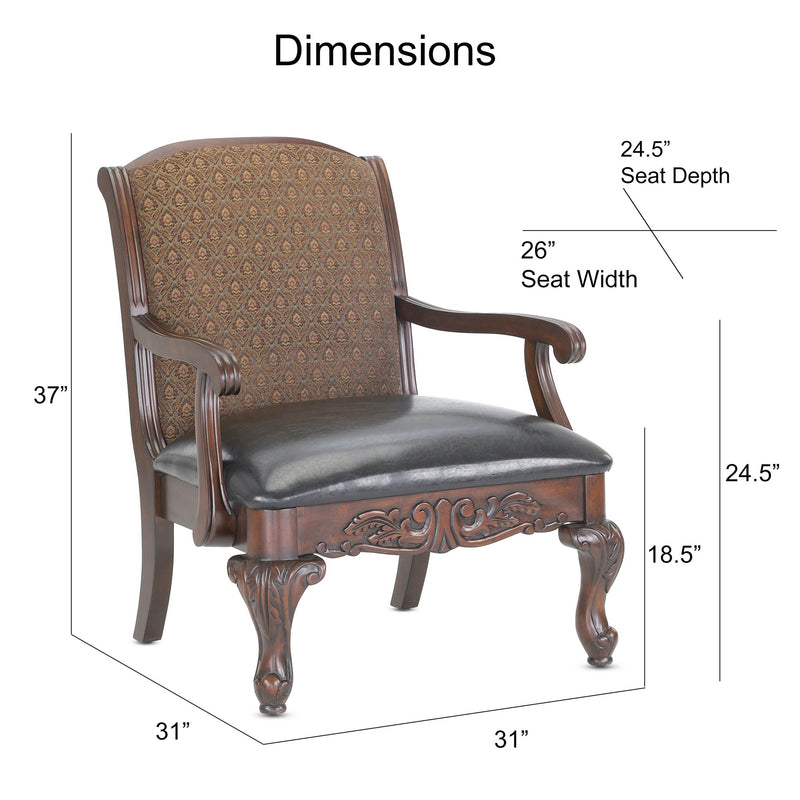 Lucille - Arm Chair - Brown