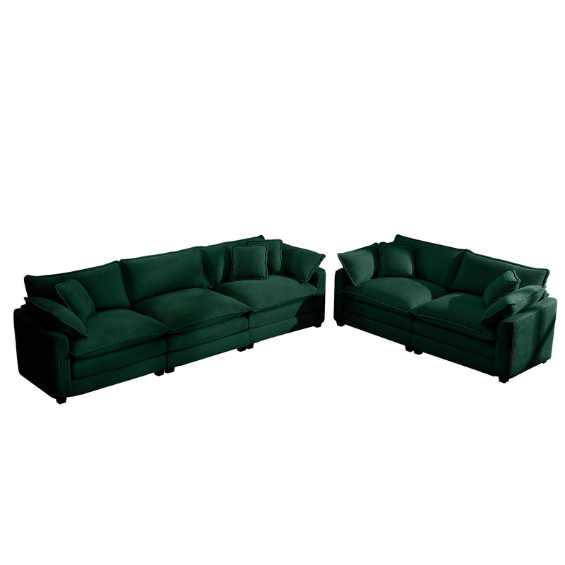 Elegant Oversized Sectional Sofa Set With Deep Seats And Flexible Layout