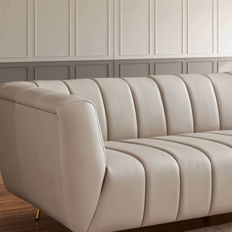 Lamattina - Genuine Italian Channel Tufted Sofa