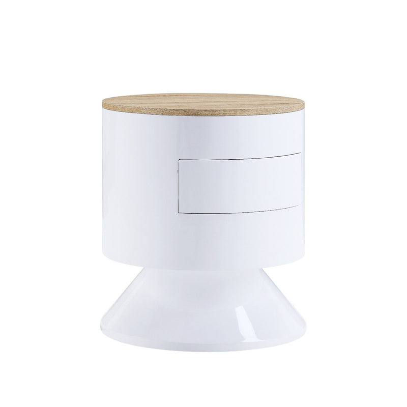 Otith - Accent Table With Display And Utility Function - White