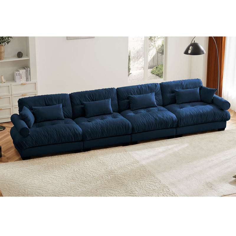 Super Comfort Oversized Modular Sectional Sofa, Deep Seat Convertible L Shaped Couch