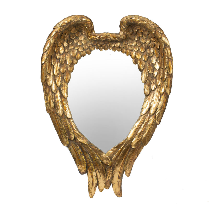 Wing Accent Mirror, Wall Mirror For Living Room - Gold