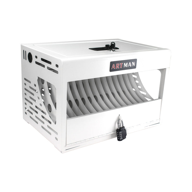 16 Bay Charging Cabinet For Laptop book, Locking Charging Station