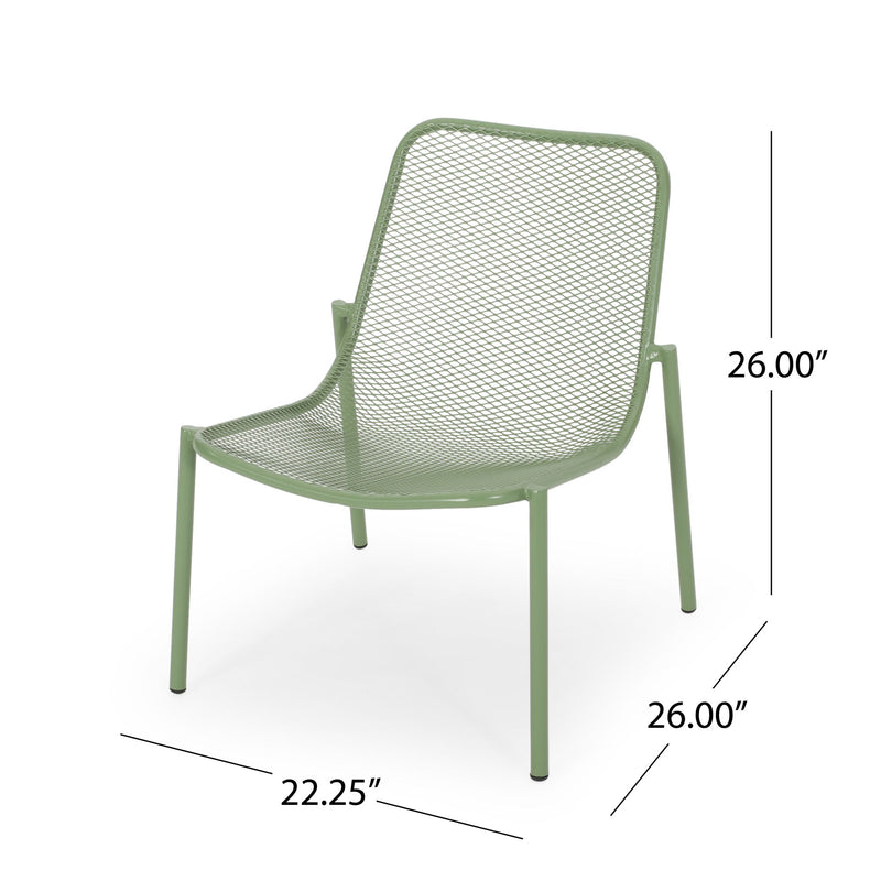 Outdoor Iron Chair With Design