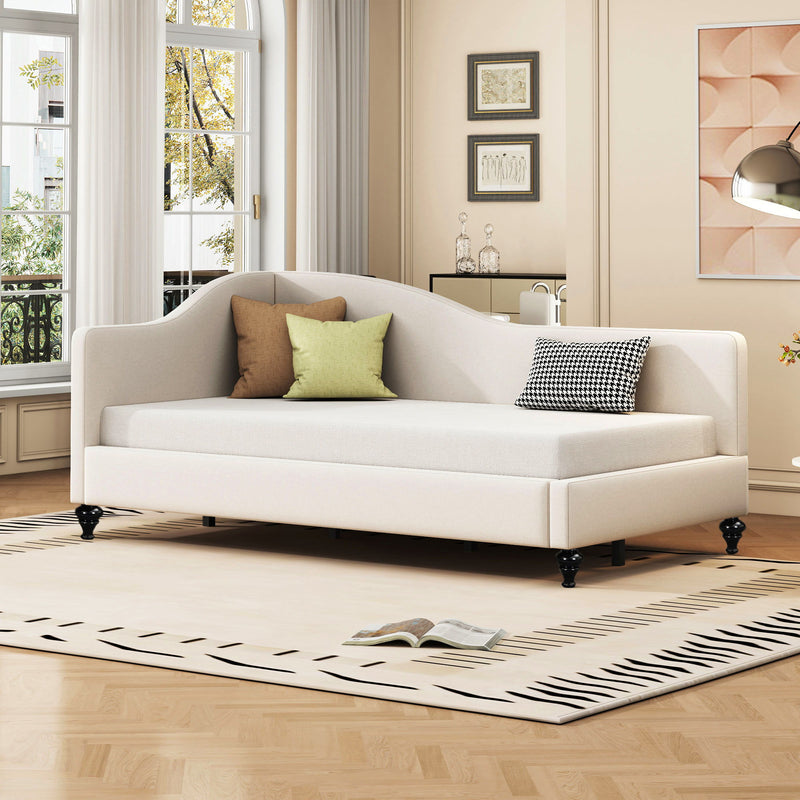 Modern L Shaped Daybed With Legs